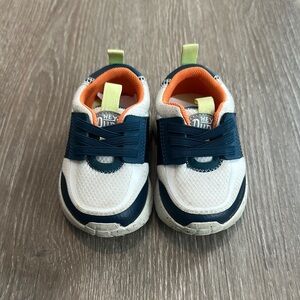 Baby Size 5 Hey Dude Blue and White slip on Sneakers